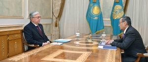 Глава государства принял президента Национальной академии наук Ахылбека Куришбаева